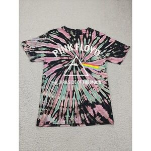 Pink Floyd Shirt Mens Small Tie Dye Dark Side Of The Moon Band Tee Psychedelic